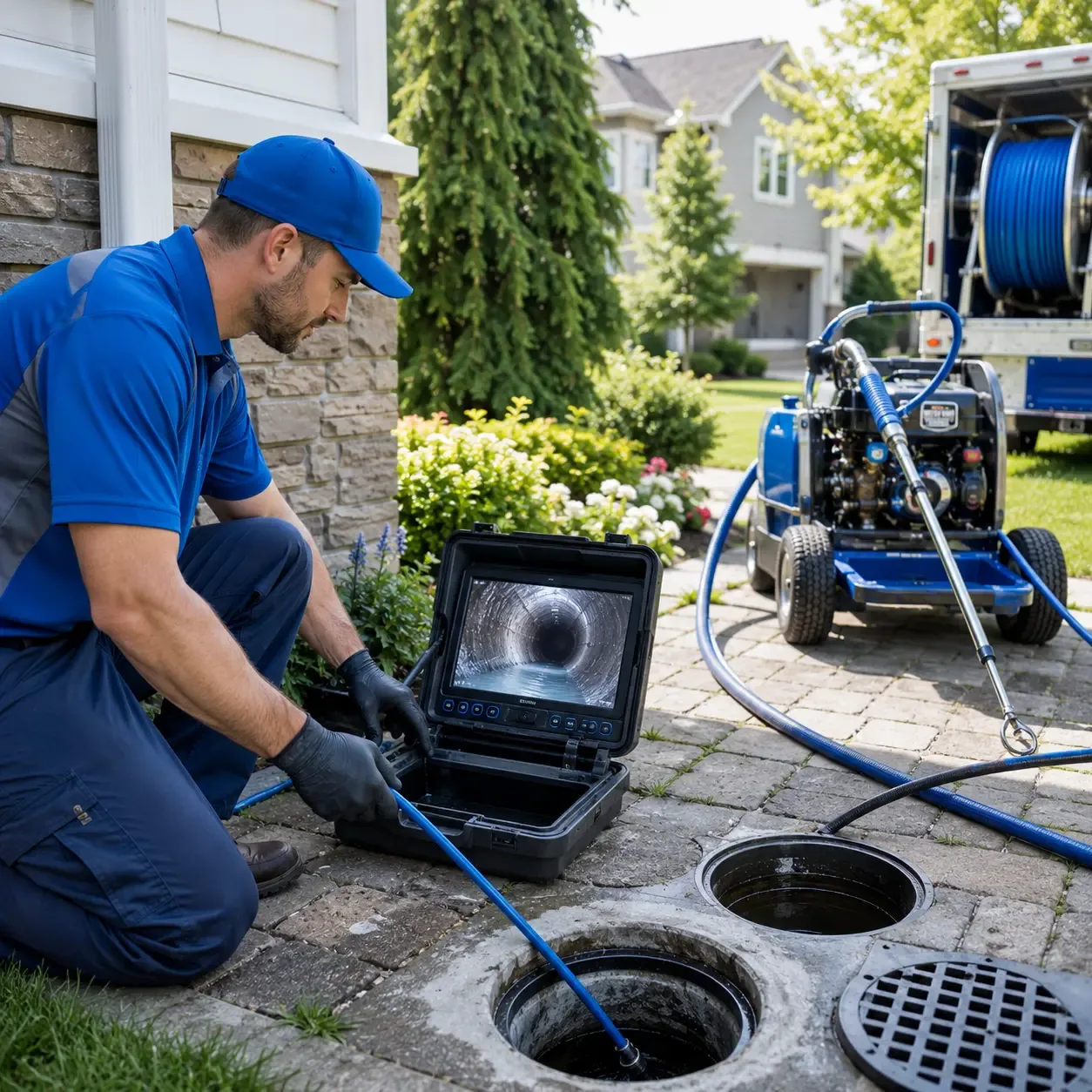 Outdoor drain cleaning professionals serving Mangum, OK